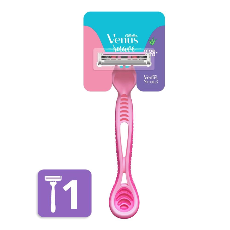 Máquina Para Afeitar Aloe Vera Venus 3 Laminas 1u Gillette