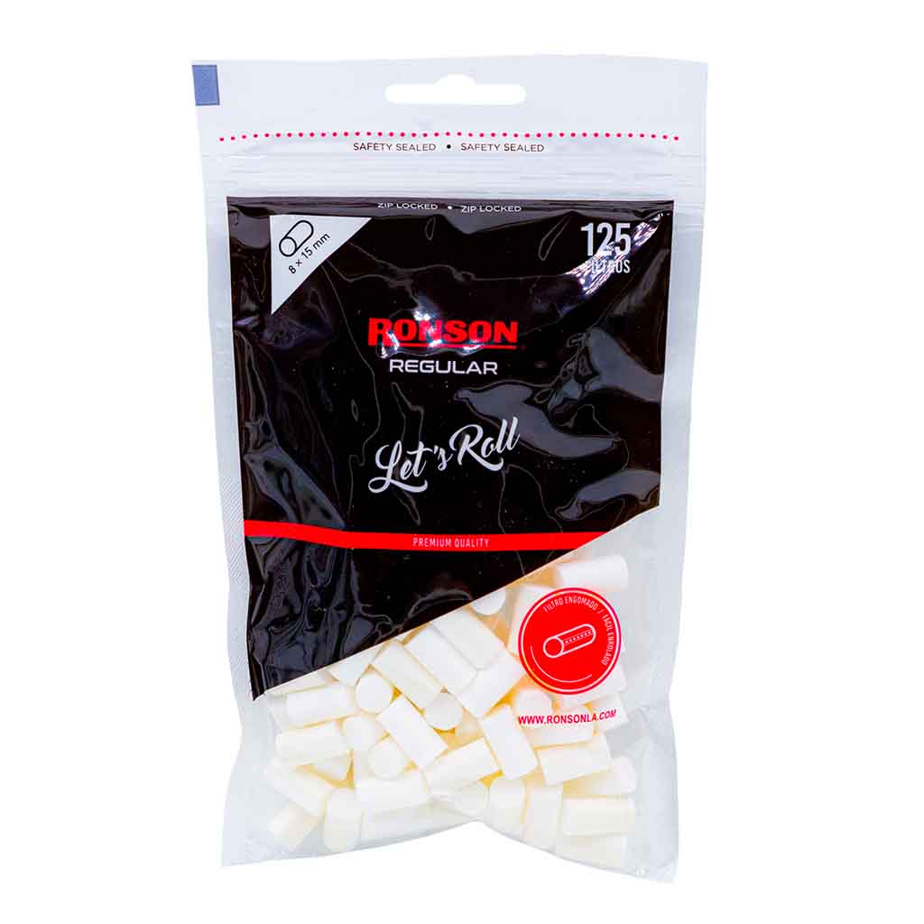Filtro cigarro Regular 8 x 15mm 125u Ronson