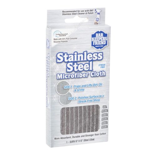 Paño Microfibra para Superficies de Acero Stainless Steel Microfiber 1u BKF