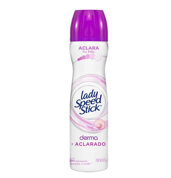 Desodorante Spray lady Derma + Aclarado Nacar 150ml Speed Stick