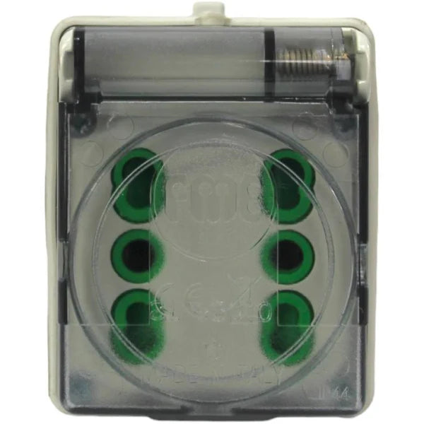 Adaptador Industrial 2x 2p+t 16A 250v IP44 Fanton Vkb