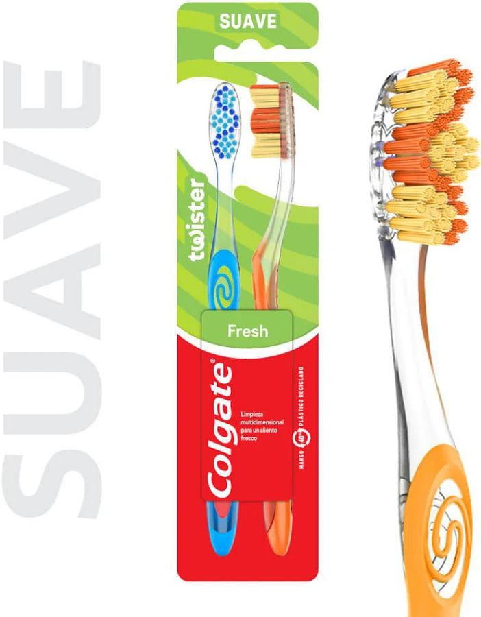 Cepillo de Dientes Twister Suave 2u Colgate