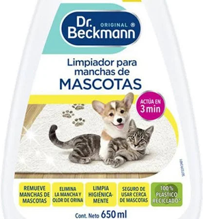 Limpiador Para Manchas De Mascotas 650ml Dr.Beckmann