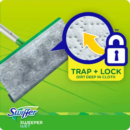 Repuesto Mopa Starter Sweeping Cloths Of 12u (Paño Humedo) Swiffer
