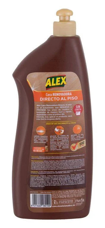 Cera Renovadora Pisos Madera Esencia De Naranja 750cc Alex