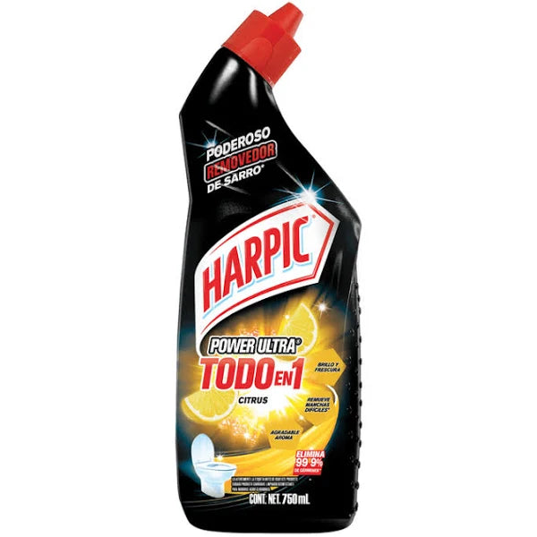 Limpia Inodoro Wc Power Ultra 750ml Harpic