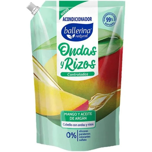 Acondicionador Ondas Y Rizos Mango Y Aceite De Argan 750ml Ballerina