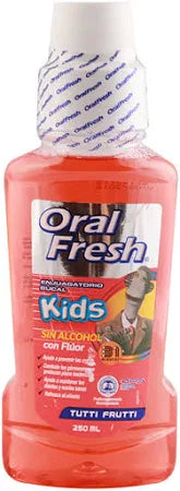 Enjuague Bucal Sin Alchol Kids 250ml Oral Fresh