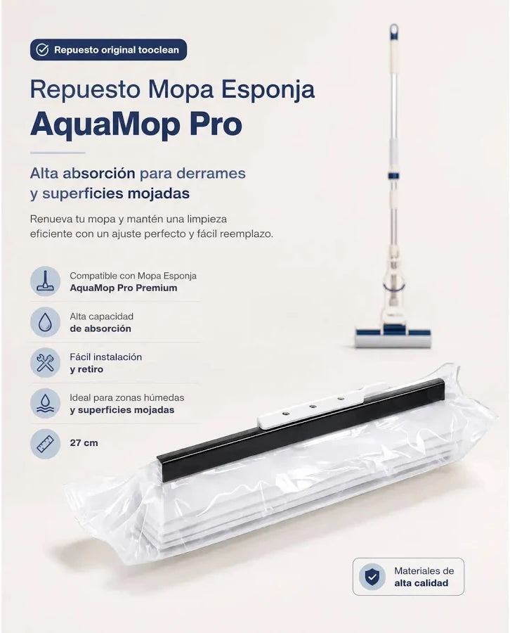 Repuesto Mopa Esponja AquaMop Pro tooclean