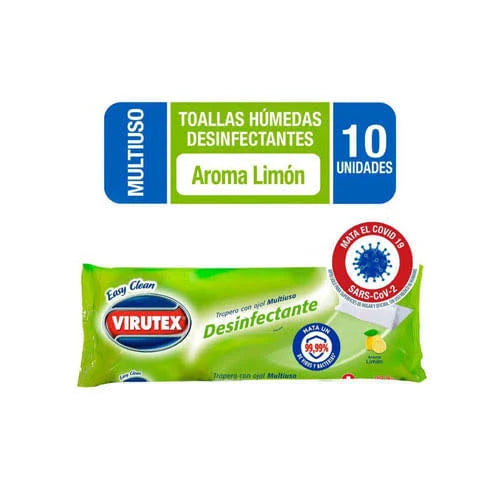 Trapero Humedo Piso Flotante Con Ojal Aroma Coconut 10u Virutex