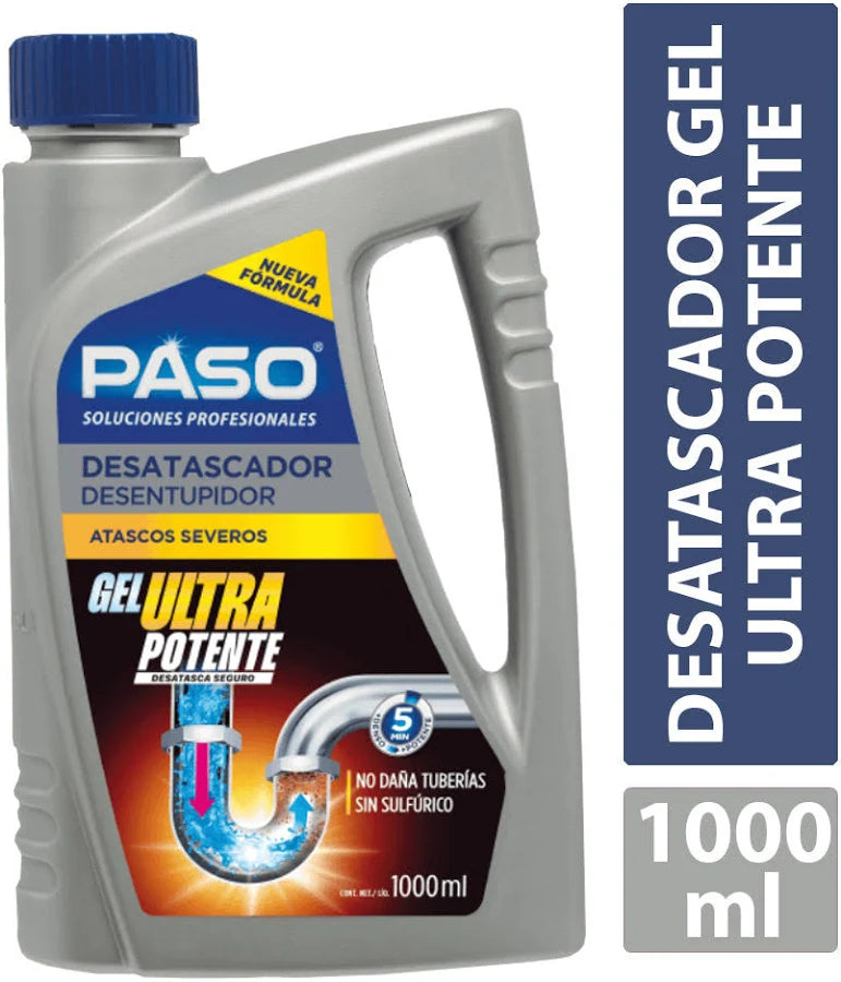 Desatascador Cañerías Atascos Severos Express 1 L Paso