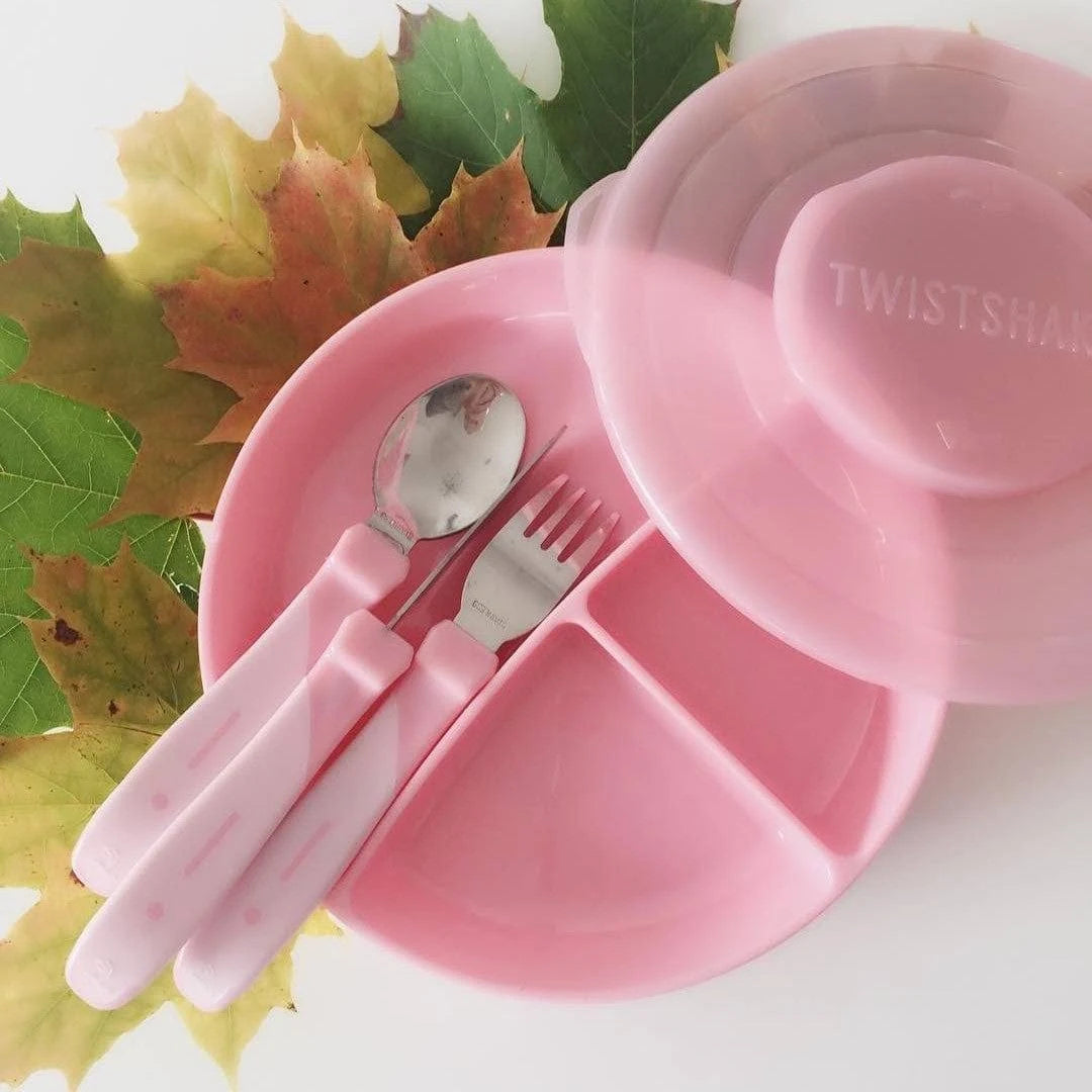 Servicio De Acero Inoxidable Rosado Pastel 12+m 1u Twistshake