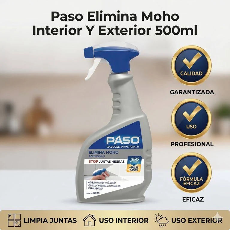 Limpiador Elimina Moho Baño y Juntas 500ml Paso