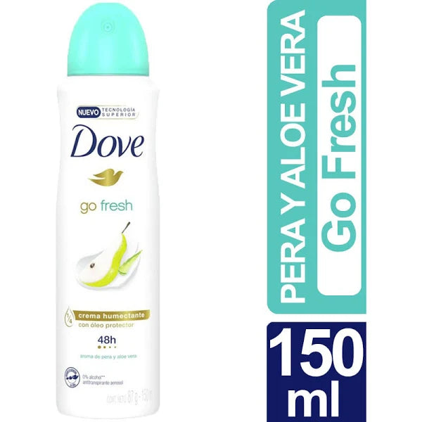 Desodorante Spray Go Fresh Pera Y Aloe 72H 150ml Dove