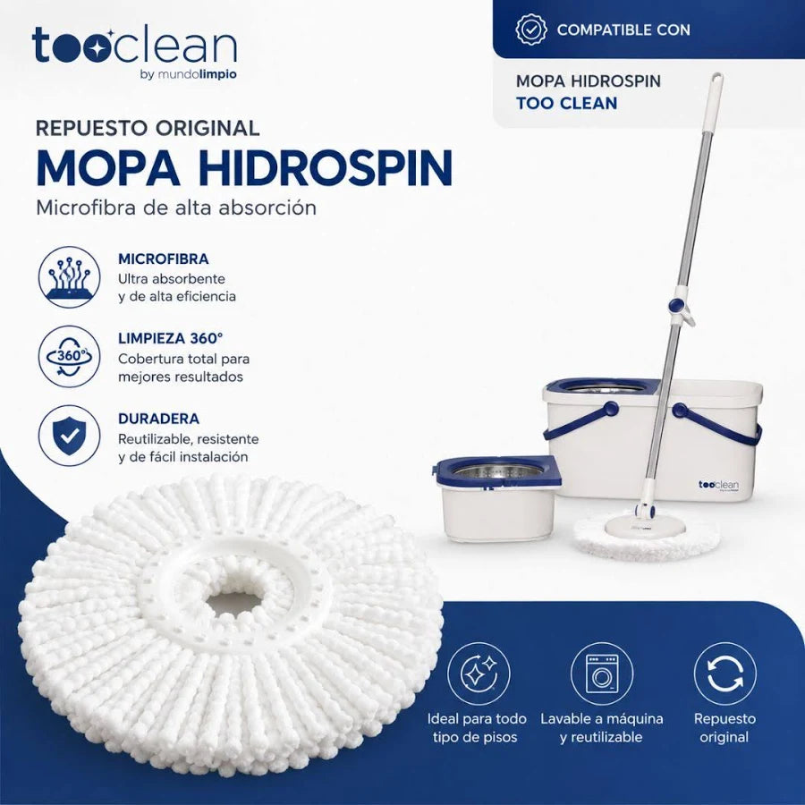 Repuesto Mopa HidroSpin tooclean