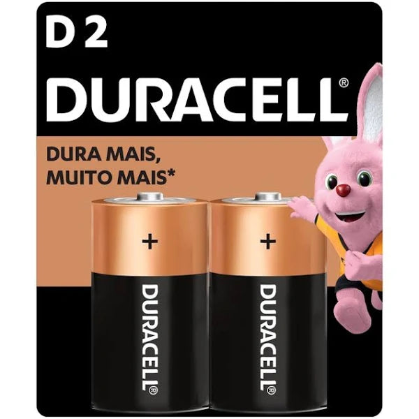 Pilas Alcalinas 1.5V D2 2u Duracell