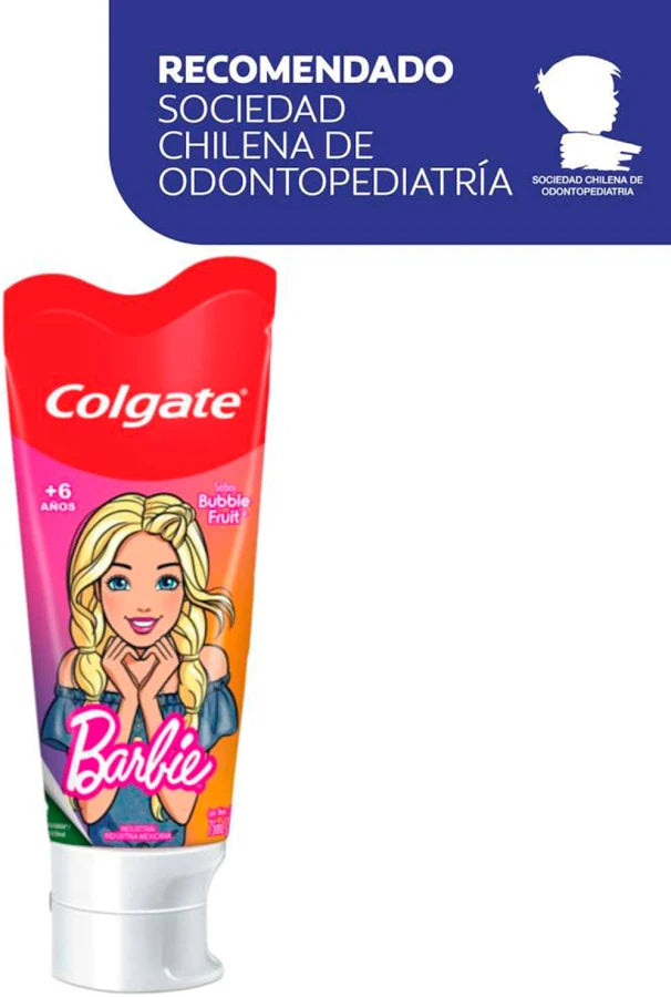 Pasta Dental Kids Bubble Fruit Barbie 100g · Colgate