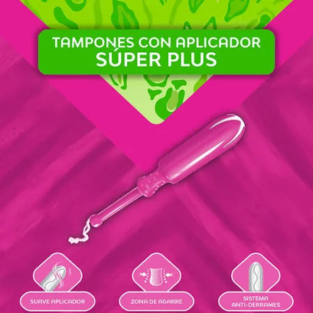Tampones Comodidad-V Super Plus Con Aplicador 8u Nosotras