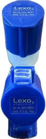 Derivacion Para Enchufe Industrial 3 Hembras 16A 250v IP44 Lexo