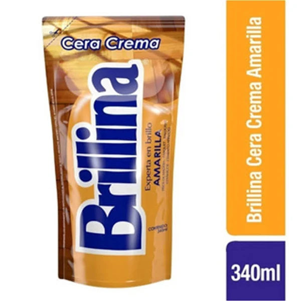 Cera Crema Amarilla Doypack 480cc Brillina