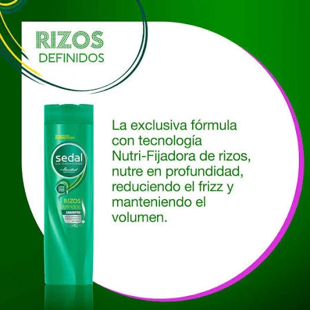 Shampoo Rizos Definidos 340ml Sedal
