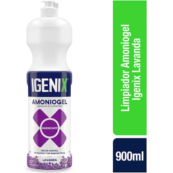 Limpiador Desinfectante Amonio Gel Lavanda 900ml Igenix