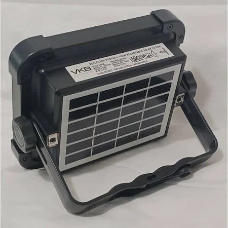 Reflector Portatil Recargable Solar 100W Negro 2700K y 6500K VKB