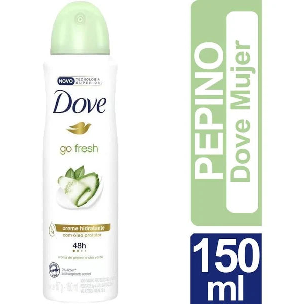 Desodorante Spray Go Fresh Pepino Y Te Verde 72H 150ml Dove