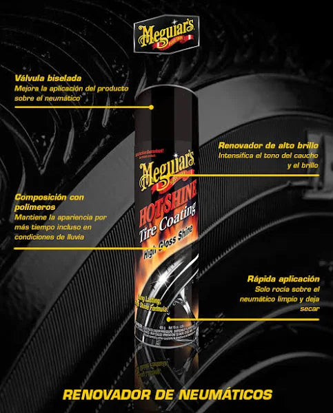 Renovador De Neumaticos Hot Shine Foam 538g (G13919) Meguiar’s