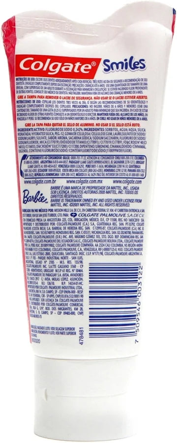 Pasta Dental Kids Bubble Fruit Barbie 100g · Colgate