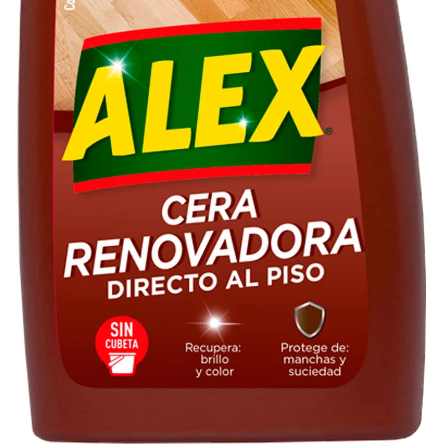 Cera Renovadora Pisos Madera Esencia De Naranja 750cc Alex