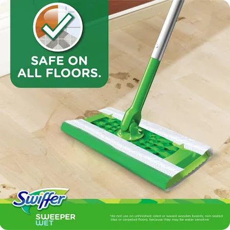 Repuesto Mopa Starter Sweeping Cloths Of 12u (Paño Humedo) Swiffer