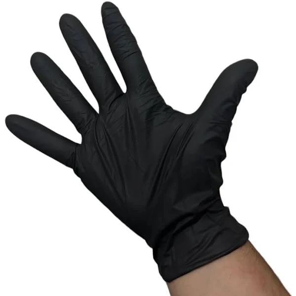 Guantes de Nitrilo Sin Polvo Negro L;M;S 100u (50 Pares) Broom (copia)