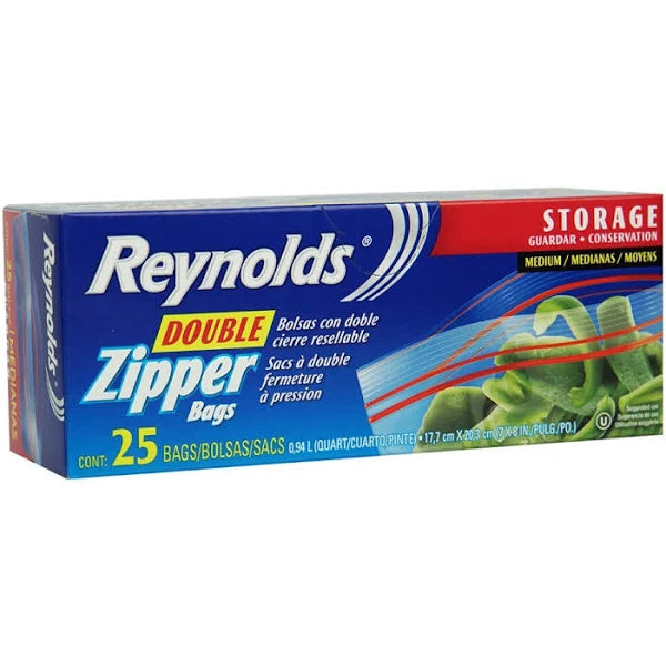 Bolsas Herméticas Zipper Medianas 25un Reynolds
