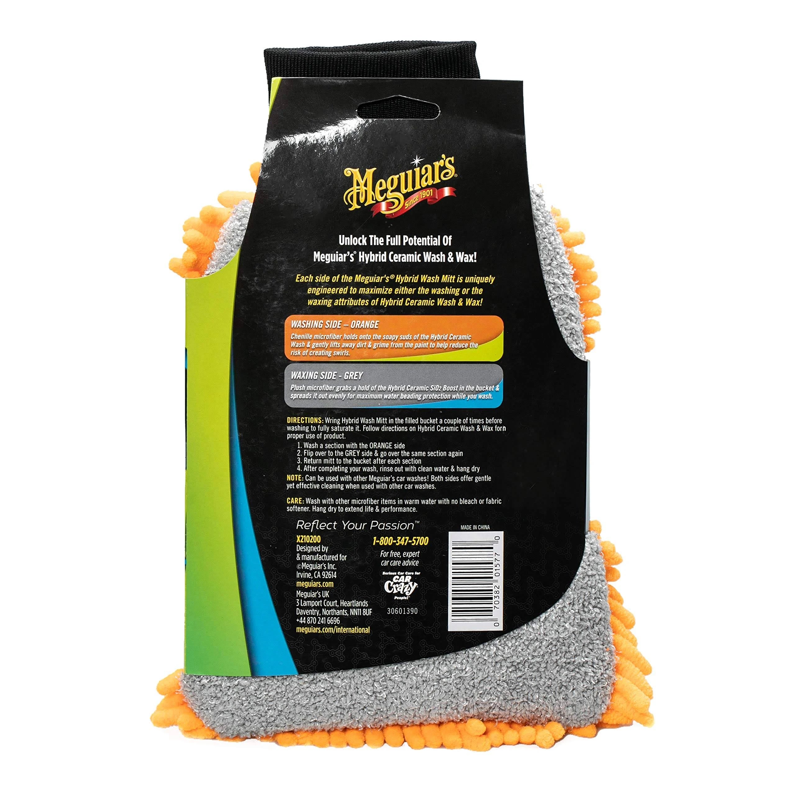 Guante De Lavado Hybrid Wash Mitt (X210200) Meguiar’s