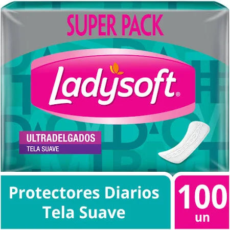 Toallas Femeninas Protectores Diarios Tela Suave 100u Ladysoft