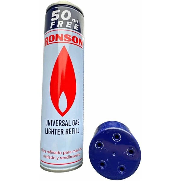 Pack 12u Recarga Encendedor Gas Butano 300ml 1un Ronson