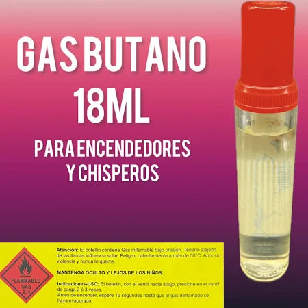 Recarga Encendedor Gas Butano Mini 18ml 1un Ronson