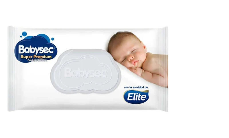 Toallitas Húmedas Super Premium Aqua con Tapa 40u · Babysec