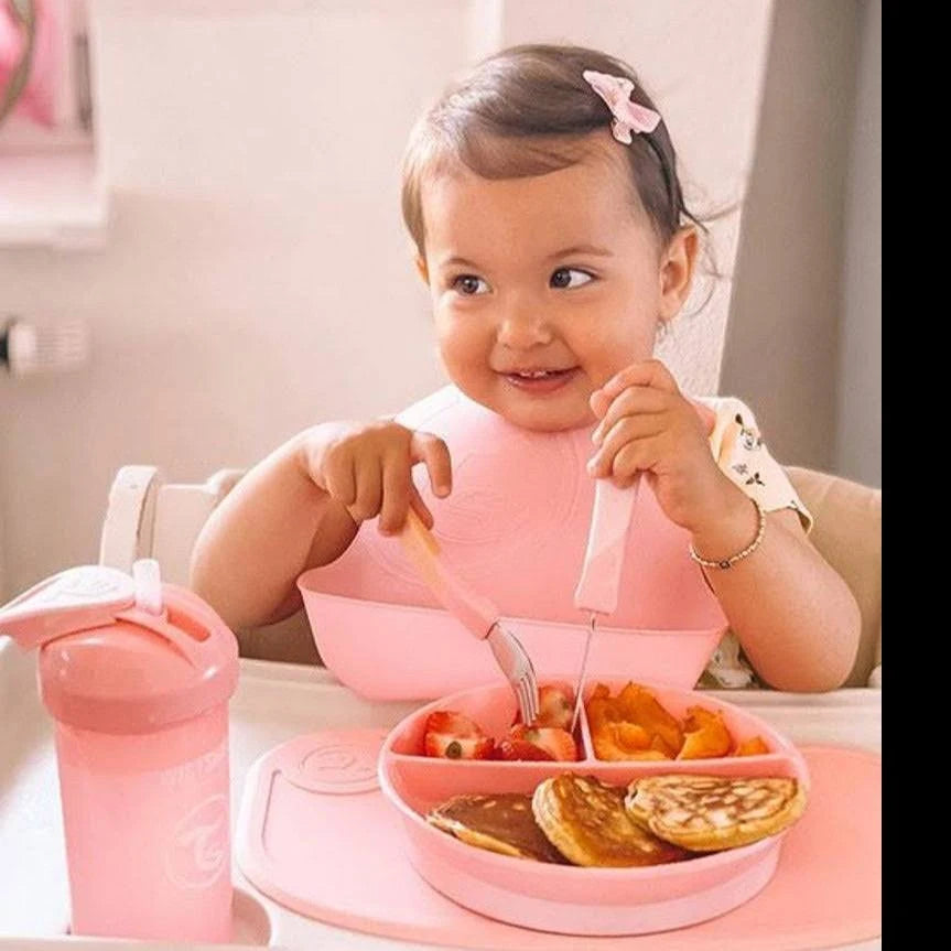 Servicio De Acero Inoxidable Rosado Pastel 12+m 1u Twistshake