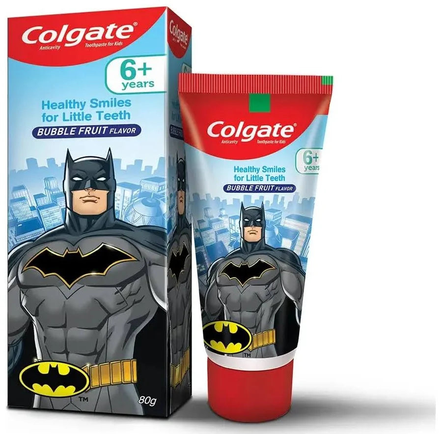 Pasta Dental Kids Bubble Fruit Batman batman 100g · Colgate