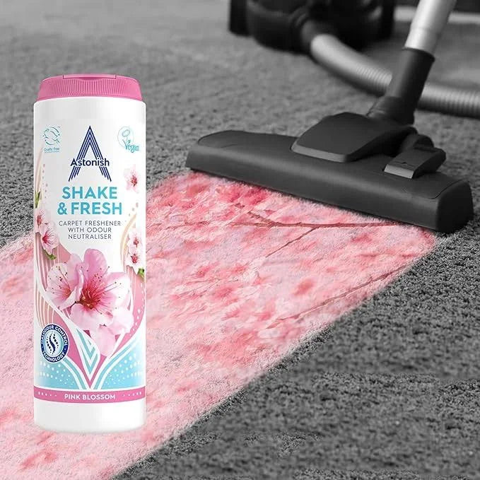 Aromatizante Alfombras Shake & Fresh - Pink Blossom 350gr Astonish
