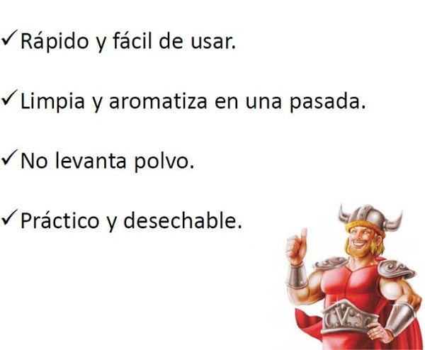 Trapero Humedo Lavanda 40x60 12u Vikingo