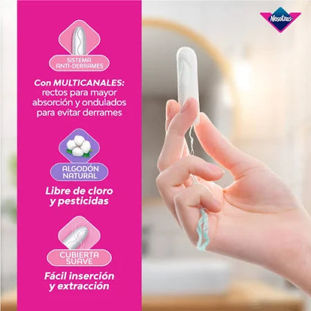 Tampones Comodidad-V Super Plus Con Aplicador 8u Nosotras