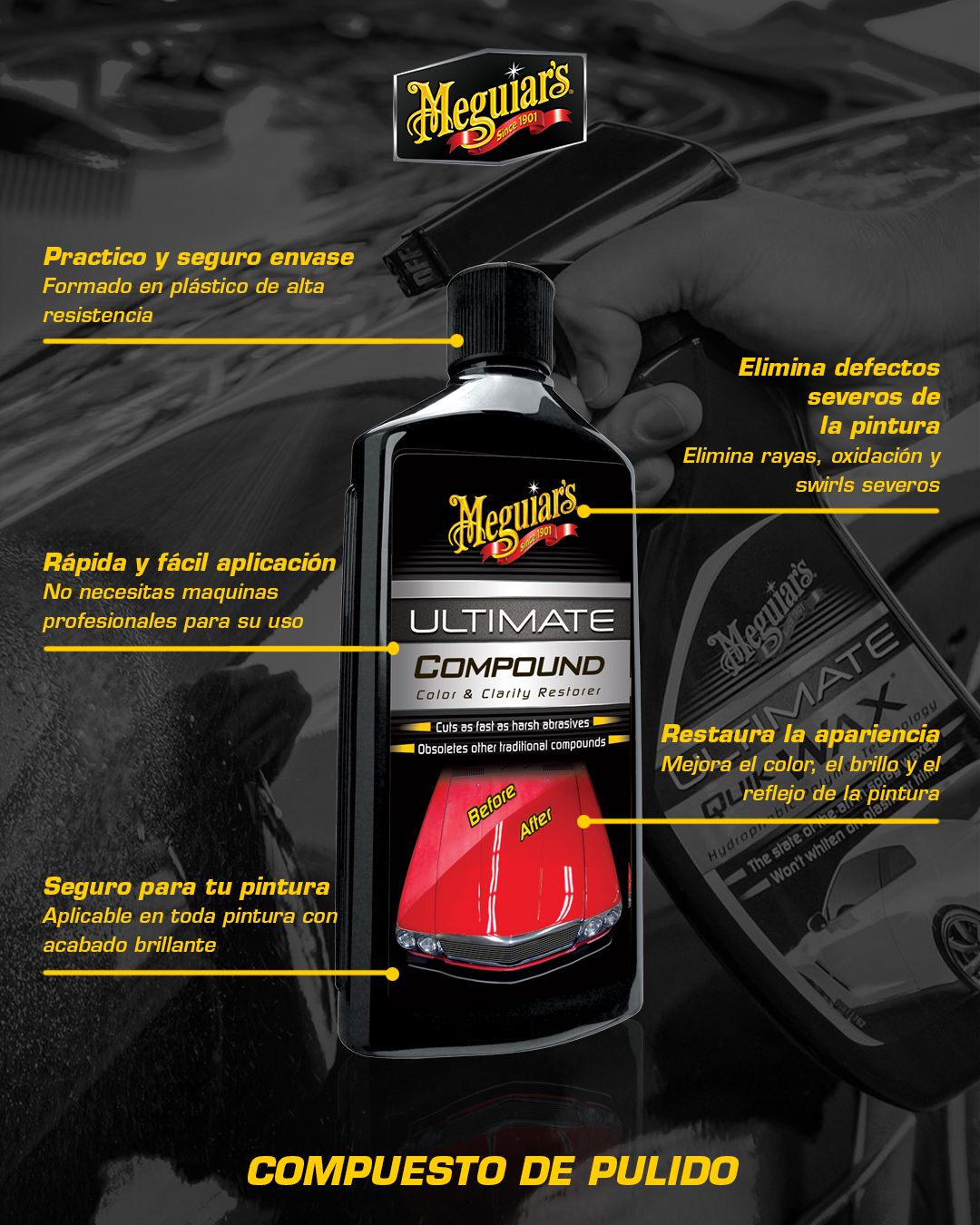 Pasta De Pulir Ultimate Compound 437ml (G17216ES) Meguiar’s