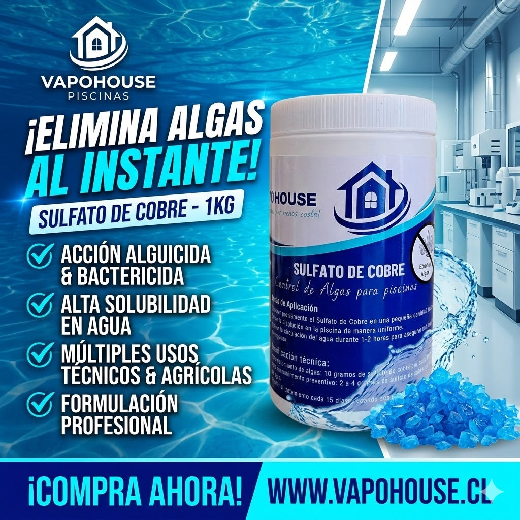 Sulfato De Cobre 1K Vapohouse