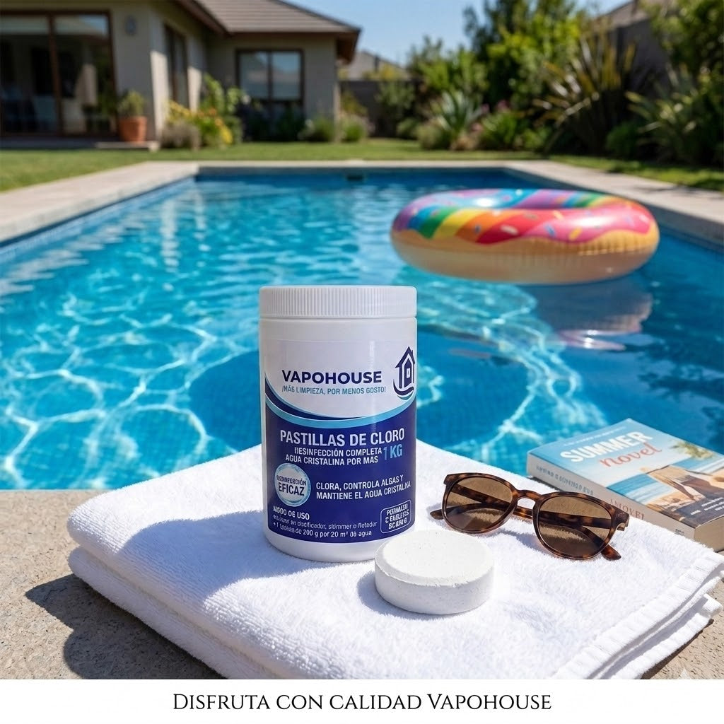 Pastillas De Cloro Para Piscina 1k Vapohouse