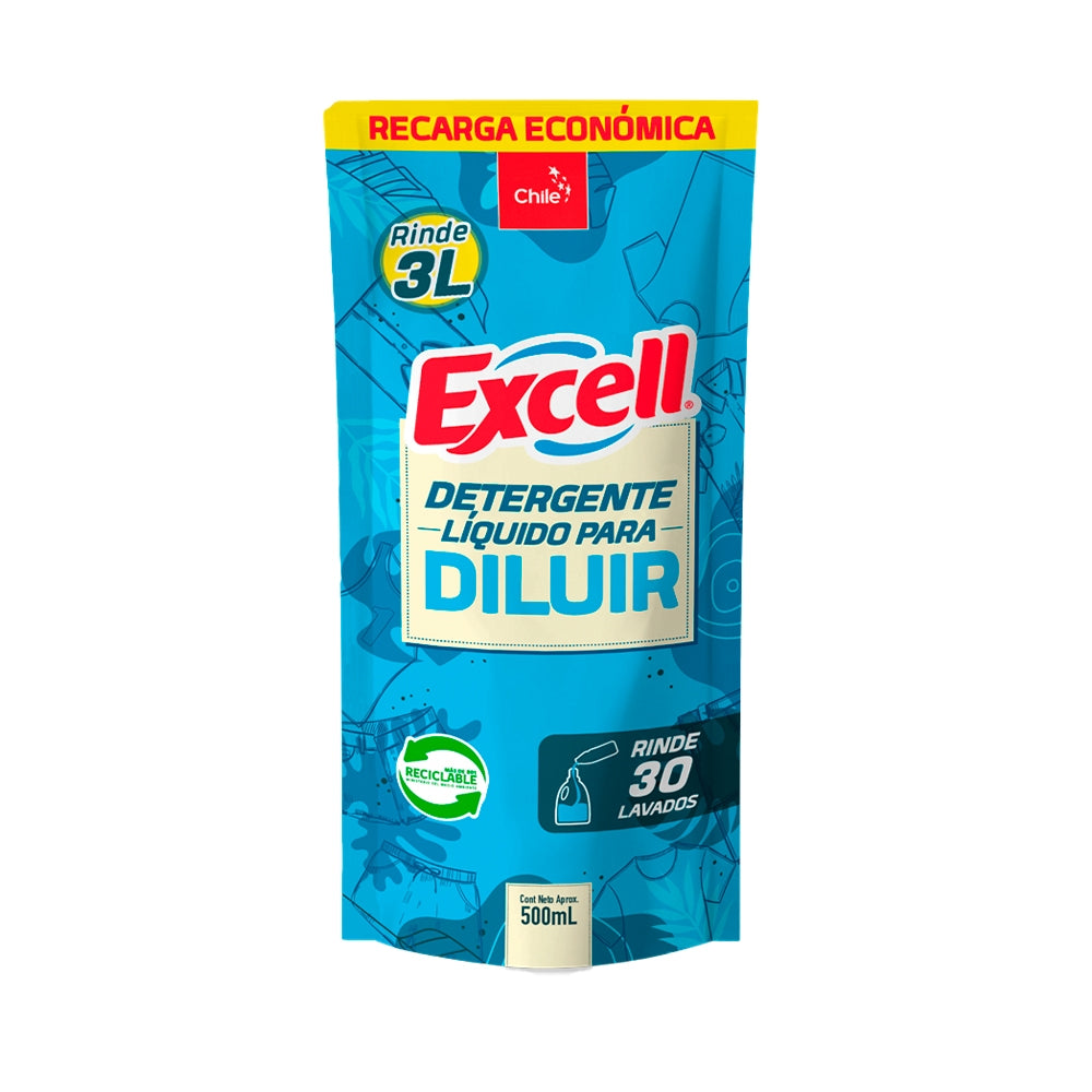 Detergente Liquido Para Diluir Doypack 500ml Excell