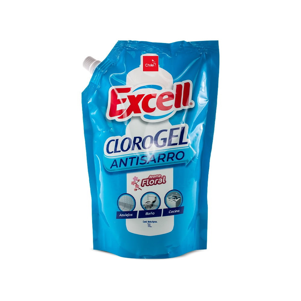 Cloro Gel Doypack Floral 1L Excell