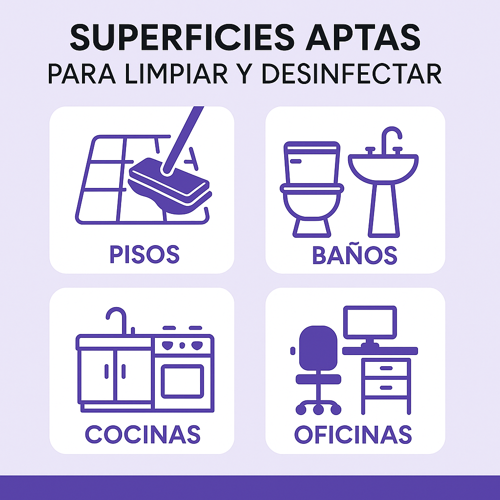 Limpiador Desinfectante Eco Bac Liquido Lavanda 5L Vapohouse